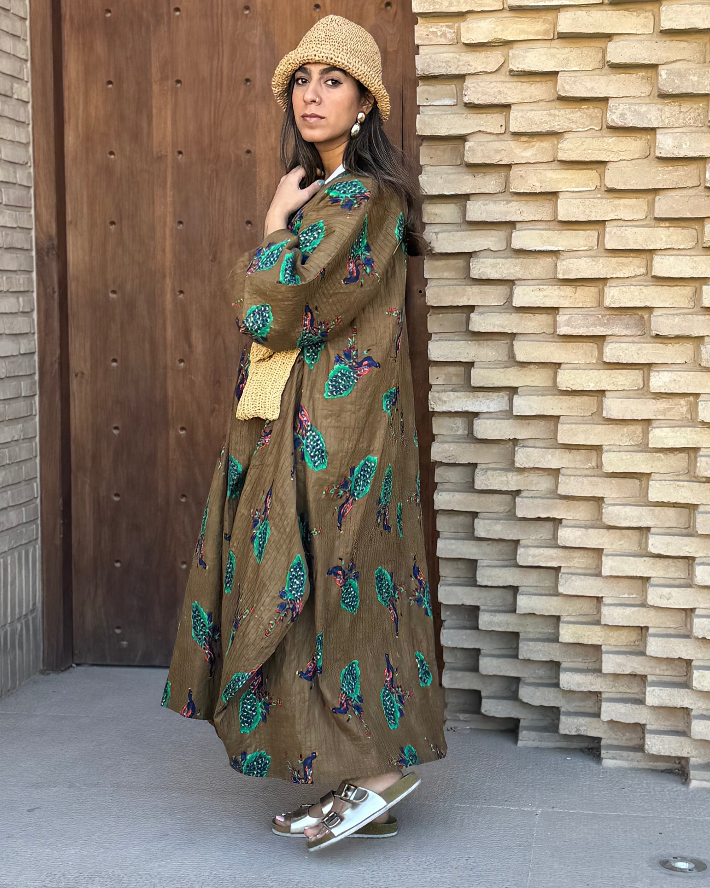 Spring Breeze Batik Kaftan – Maxi Dress